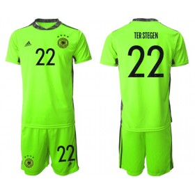 Koszulka Niemcy TER Stegen 22 Bramkarskie Dziecięca II Mistrzostwa Europy 2020 - Koszulki Piłkarskie